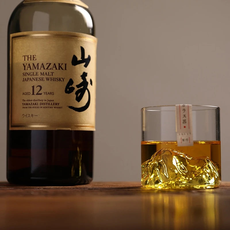 Elegant Japan Glacier Whiskey Glass – Perfect Gift with Wooden Box