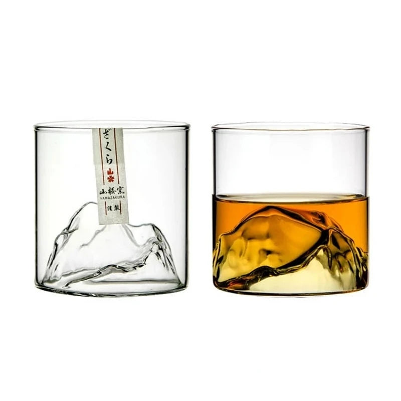 Elegant Japan Glacier Whiskey Glass – Perfect Gift with Wooden Box