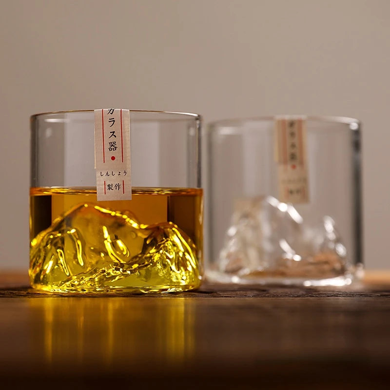 Elegant Japan Glacier Whiskey Glass – Perfect Gift with Wooden Box